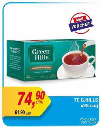 Maxiconsumo Te G Hills oferta