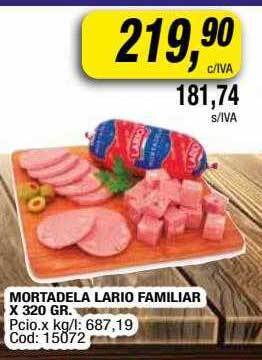Maxiconsumo Mortadela Lario Familiar oferta
