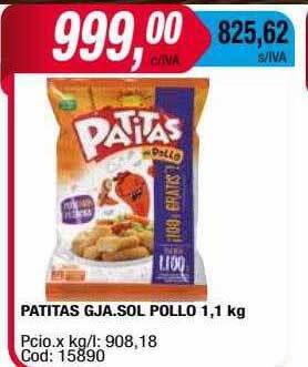Maxiconsumo Patitas Gja Sol Pollo oferta