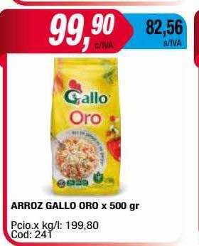 Maxiconsumo Arroz Gallo Oro oferta