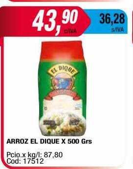 Maxiconsumo Arroz El Dique oferta