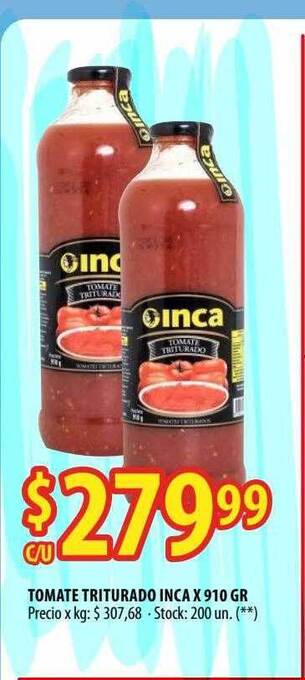 Punto Mayorista Tomate Triturado Inca oferta