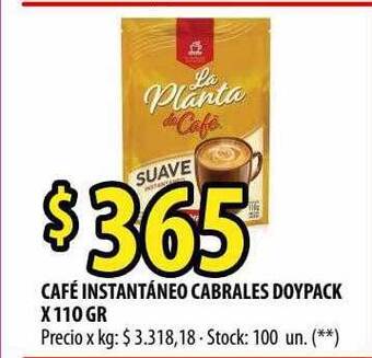 Punto Mayorista Café Instantáneo Cabrales Doypack oferta
