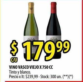 Punto Mayorista Vino Vasco Viejo oferta