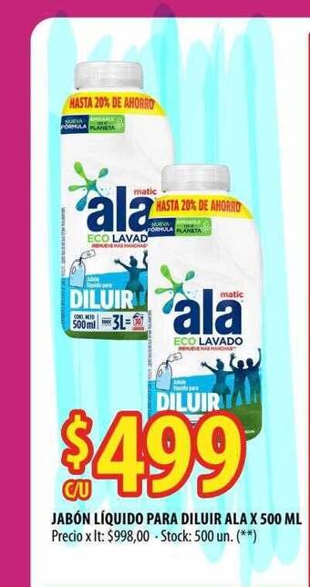 Punto Mayorista Jabón Líquido Para Diluir Ala oferta