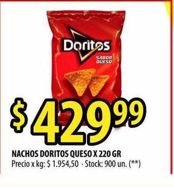 Punto Mayorista Nachos Doritos Queso oferta