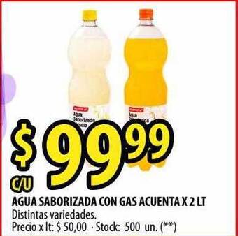 Punto Mayorista Agua Saborizada Con Gas Acuenta oferta