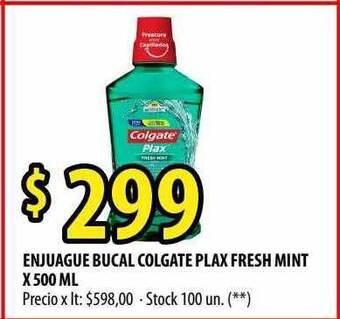 Punto Mayorista Enjuague Bucal Colgate Plax Fresh Mint oferta