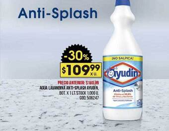 Coto Agua Lavandina Anti-splash Ayudín oferta
