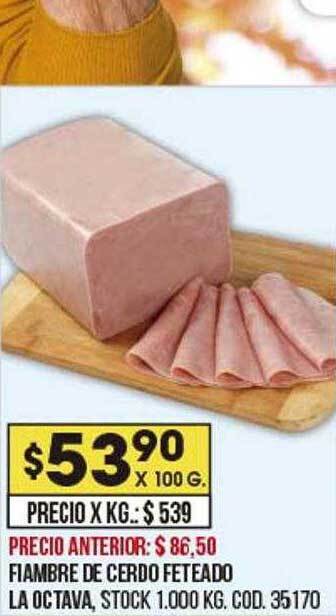 Coto Fiambre De Cerdo Feteado La Octava oferta