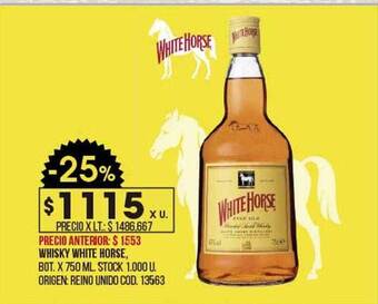 Coto Whisky White Horse oferta
