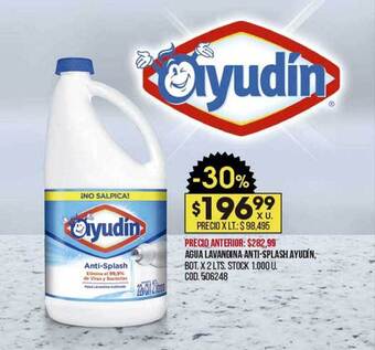 Coto Agua Lavandina Anti-splash Ayudín oferta