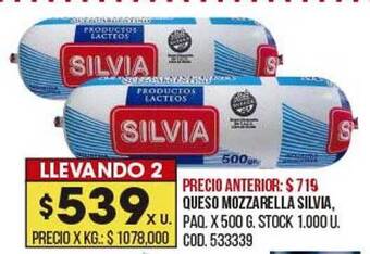 Queso Mozzarella Silvia