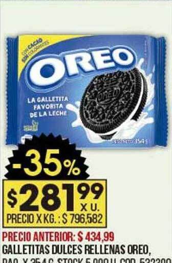 Coto Galletitas Dulces Rellenas Oreo oferta