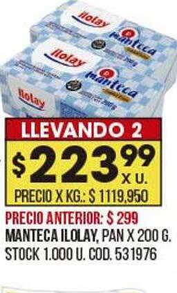 Coto Manteca Ilolay oferta