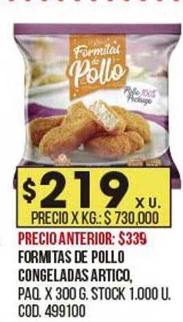 Coto Formitas De Pollo Congeladas Artico oferta