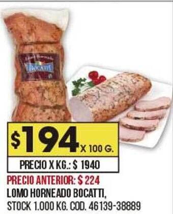 Coto Lomo Horneado Bocatti oferta