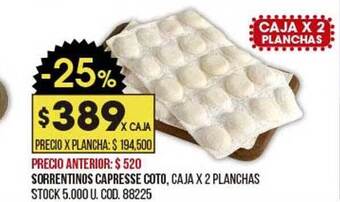 Coto Sorrentinos Capresse Coto oferta