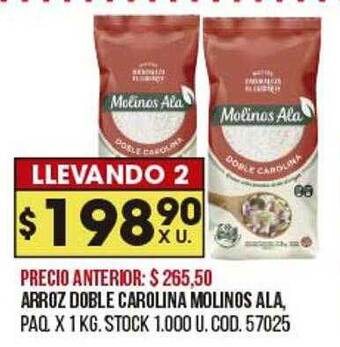 Coto Arroz Doble Carolina Molinos Ala oferta