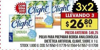 Coto Polvo Para Preparar Bebida Analcohólica Dietética Artificial Clight oferta