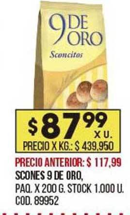 Coto Scones 9 De Oro oferta