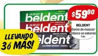 Almacor Beldent Goma De Mascar Clásico Vs Sabores oferta