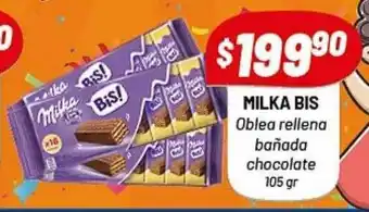 Almacor Milka Bis Oblea Rellena Bañada Chocolate oferta