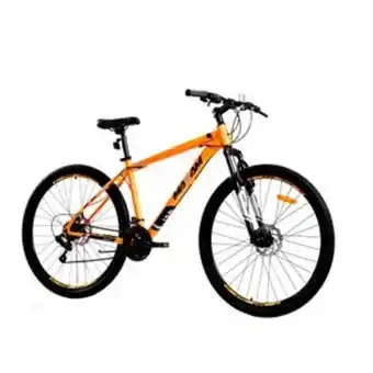Frávega Bicicleta mountain bike rodado 29" naranja-negro motomel oferta
