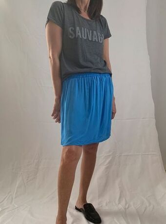 Legacy Pollera voile rayon lisa brandy oferta