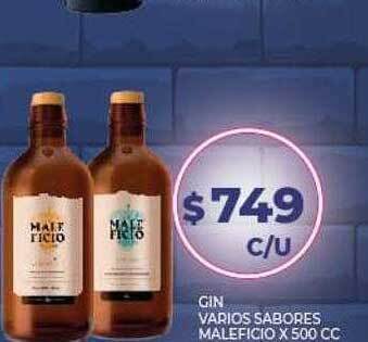 Supermercados Toledo Gin Varios Sabores Maleficio oferta