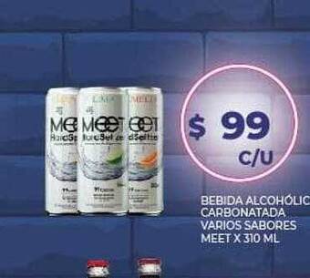 Supermercados Toledo Bebida Alcohólica Carbonatada Varios Sabores Meet oferta