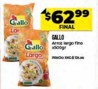 Supermayorista Vital Gallo Arroz Largo Fino oferta