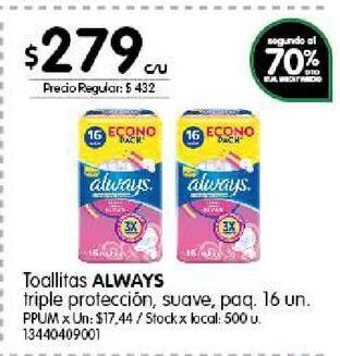 Jumbo Toallitas always oferta