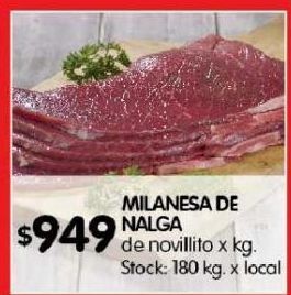 Disco Milanesa de nalga de novillito x kg oferta