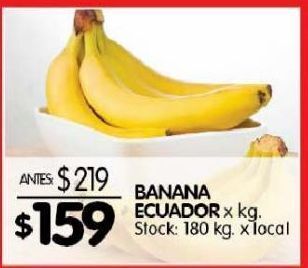 Disco Banana ecuador x kg oferta