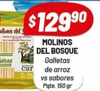 Almacor Molinos Del Bosque Galletas De Arroz Vs Sabores oferta