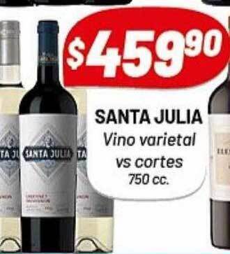 Almacor Santa Julia Vino Varietal Vs Cortes oferta