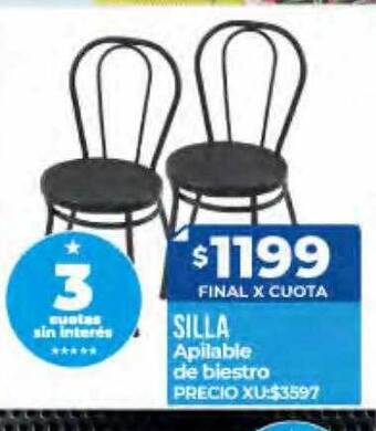 Supermayorista Vital Silla Apilable De Biestro oferta