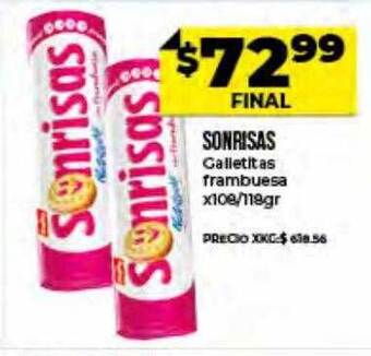Supermayorista Vital Sonrisas Galletitas Frambuesa oferta