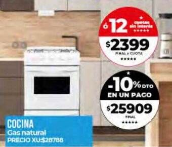Supermayorista Vital Cocina Gas Natural oferta