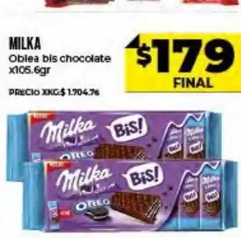 Supermayorista Vital Milka Oblea Bis Chocolate oferta