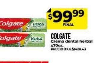 Supermayorista Vital Colgate Crema Dental Herbal oferta