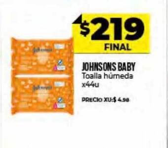 Supermayorista Vital Johnson's Baby Toalla Húmeda oferta