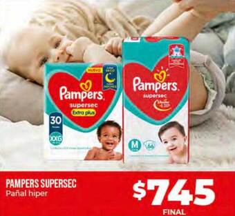 Supermayorista Vital Pampers Supersec Pañal Hiper oferta