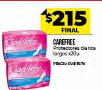 Supermayorista Vital Carefree Protectores Diarios Largos oferta