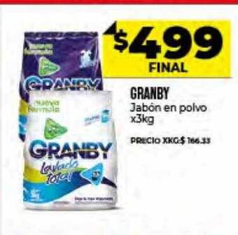 Supermayorista Vital Granby Jabón En Polvo oferta