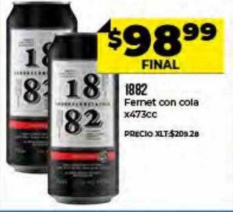 Supermayorista Vital 1882 Fernet Con Cola oferta