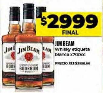 Jim Beam Whisky Etiqueta Blanca