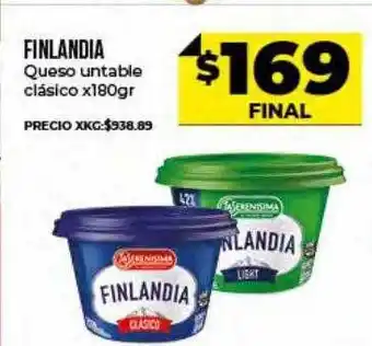 Supermayorista Vital Finlandia Queso Untable Clásico oferta