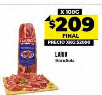 Supermayorista Vital Lario Bondiola oferta